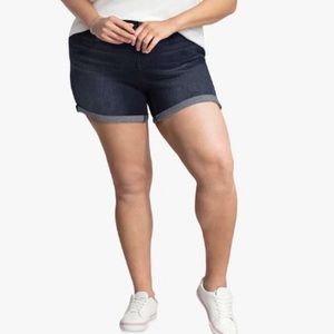 Lane Bryant Cuffed High Rise Jean Shorts Size 18